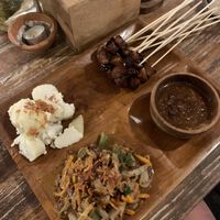 Vegan chicken sate (gluten free)  at Samadi Kitchen Lab in Canggu