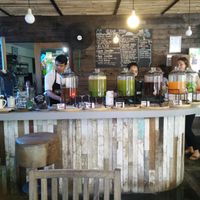 Juice bar at Samadi Kitchen Lab in Canggu
