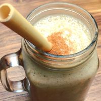 Yogi smoothie  at Samadi Kitchen Lab in Canggu