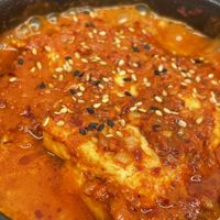 Braised Tofu. (Dubu Jorim)   at Monggeul Monggeul - 몽글몽글 in Seoul