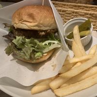Seasonal mushroom burger at AIN SOPH.Soar in Tokyo