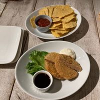 Cutlet and corn chips  at AIN SOPH.Soar in Tokyo