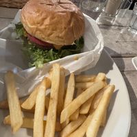 Burger with mexican chilli (not spicy)  at AIN SOPH.Soar in Tokyo