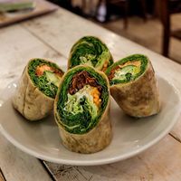 Rainbow tortilla rolls at AIN SOPH.Soar in Tokyo
