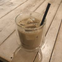 Roasted green tea with creamy soy milk at AIN SOPH.Soar in Tokyo