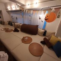 The inside with Halloween decorations at AIN SOPH.Soar in Tokyo