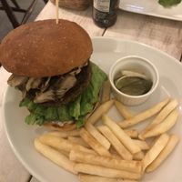Mushroom burger ! at AIN SOPH.Soar in Tokyo