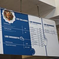 Menu inside at Kanisos in Uccle