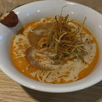 Vegan miso ramen bowl  at New Wave in Manchester