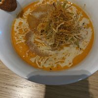 Vegan miso ramen bowl  at New Wave in Manchester