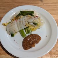 Pickles with miso at New Wave in Manchester