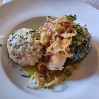 Knödeltrio vegan at Traditionsgasthof Weissbacher in Wildschonau