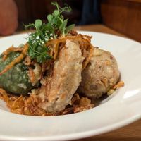 Tiroler „Knödel Tris“ at Traditionsgasthof Weissbacher in Wildschonau
