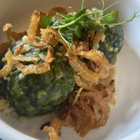 Spinatknödel  at Traditionsgasthof Weissbacher in Wildschonau