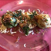 Knödeltris vegan  at Traditionsgasthof Weissbacher in Wildschonau