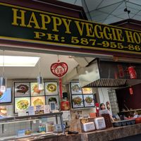 Storefront at Happy Veggie House in Calgary