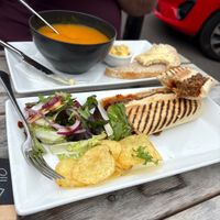 Soup and panini option  at Deli In The Square  in Strathpeffer