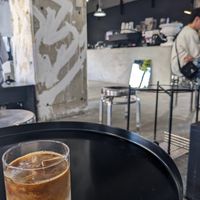 Soy latte at AIMAI in Fukuoka