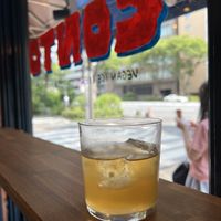 Apple juice  at CONTO in Kyoto