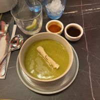 Spinach and lentil soupp  at Flames Of India in Westcliff-on-sea