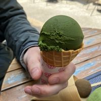 6% matcha gelato - delicious !  at Sumekamicha in Kyoto
