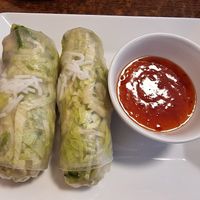Summer roll (veganized w/o eggs and prawn) at Pho 74 in Budapest