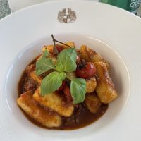 Gnocci (adapted with tomato sauce instead of dairy)  at Hotel Schloss Dürnstein in Duernstein