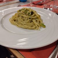 Zucchini pasta at Strada Facendo a Padova in Padua