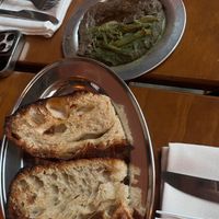 A mushroom dip with bread - vegan. at CHUI in Mexico City