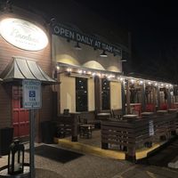 Outdoor dining area; it was too cold when we went for outdoor dinner.  at Broder's Pasta Bar in Minneapolis