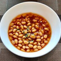 Baked beans  at The Garden in Dubai