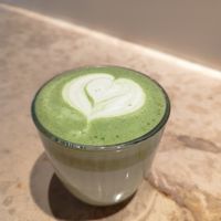 Matcha with Pea Drink 🎉 at Café Irma  in Zurich