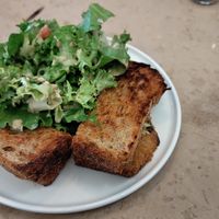 Kimchi Toast (made vegan by skipping cheese) at Café Irma  in Zurich
