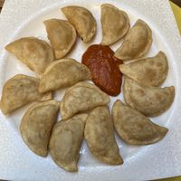 Fried potato dumplings  at Hamurcu - Alsancak in Izmir