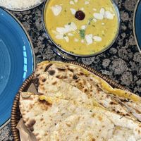 Plain rice, korma and peshwari naan  at Sarthi in Bath