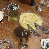 pistachio rice pudding  at Sarthi in Bath