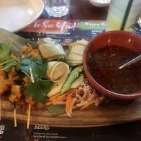 Vegan satay starter at Banana Tree - Wardour in London