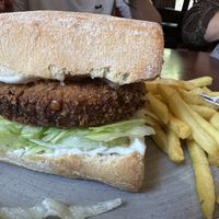Vegan burger  at The Crown  in Yarm