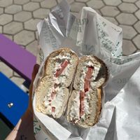   at Grabstein's Bagels in New York City