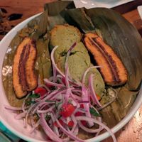 Vegan tamalito verde at Mishqui Peruvian Bistro in Madison