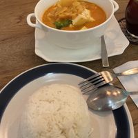 Red curry  at Suraya Bangkok Hostel & Kitchen in Bangkok