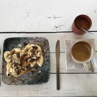 morning starter + espresso  at DAO of Life in Sihanoukville