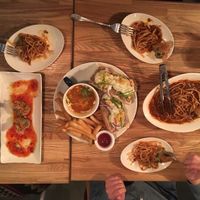 spaghetti bolognese, tuna sandwich at Herban Kitchen and Bar - 二本餐廳 in Taipei