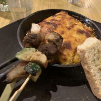 Moussaka with “shroomutton” kebabs at Herban Kitchen and Bar - 二本餐廳 in Taipei