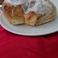 Perfectly baked cinnamon roll at The Craft Bakery  in Sheringham