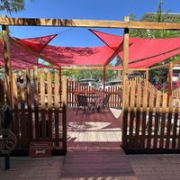 Front patio seating area  at Nini's Taqueria in Durango