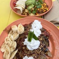 Mexican bowl and French toastt  at Sea Monkey Coffee Co - Coffee Cart  in Gibsons