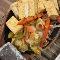 Tofu fajitas   at Catrina's Cantina in Maggie Valley