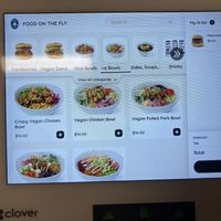 Kiosk, where you order  at Food on the Fly in Minneapolis