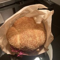 Vegan pastrami sandwich  at Food on the Fly in Minneapolis